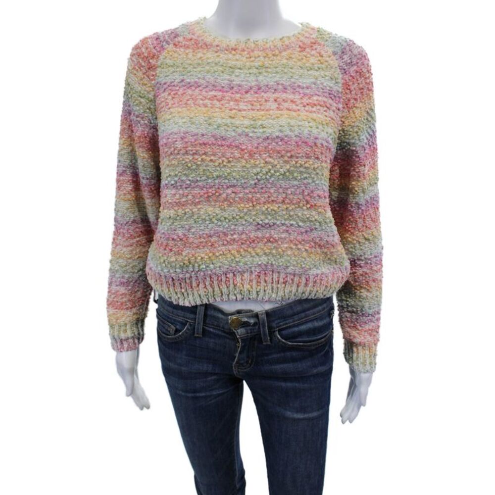 Sunday Stevens Womens Long Sleeve Pullover Sweater Multicolor Size S
